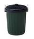 GB-75PLAS GARBAGE BIN PLAS MET/HAN GREEN 75Ltr