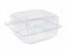 SNACK PACK SMALL CLEAR WITH HINGED LID SIZE:  112x102x64MM 600/CTN

